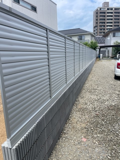 フェンス＋ブロック工事（福島市）